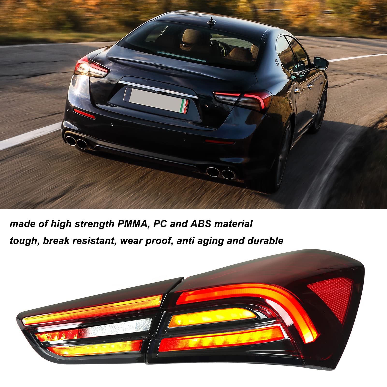 マセラティギブリ　純正テールランプ MASERATI マセラティ ギブリ用 後期タイプ LED テールライト